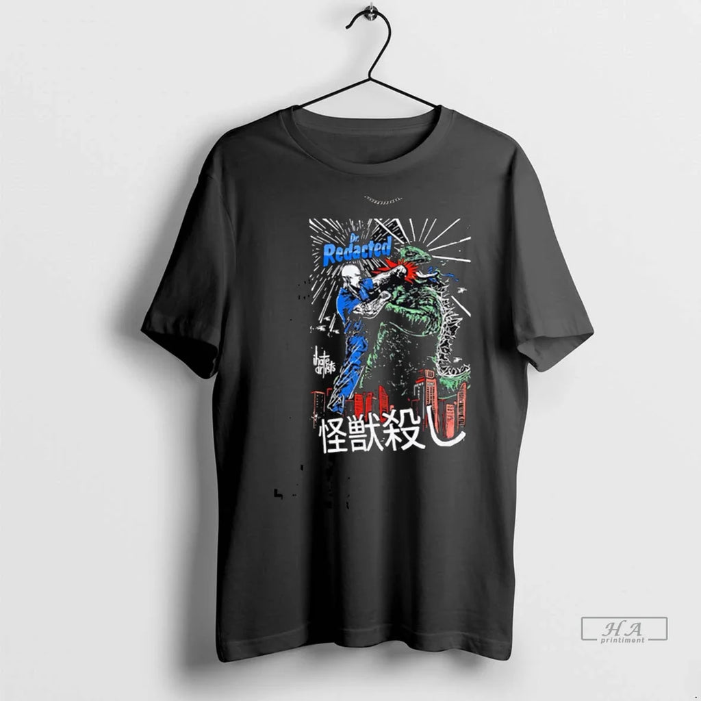 Trendy Officials Dr Redacted Kaiju Battle Retro - Adult & Kids T-Shirts, Sweatshirts & Hoodies apparel design preview 1