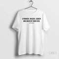 Trendy Officials Erika Kirk Stronger Bolder Louder - Adult & Kids T-Shirts, Sweatshirts & Hoodies apparel design preview 1