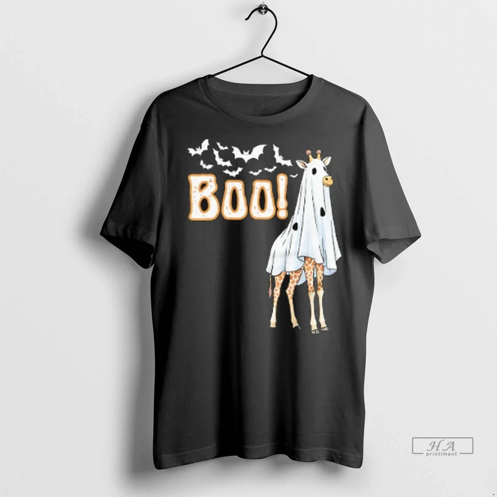 Trendy Officials Ghost Giraffe Boo Halloween Sweater - Adult & Kids T-Shirts, Sweatshirts & Hoodies apparel design preview 1