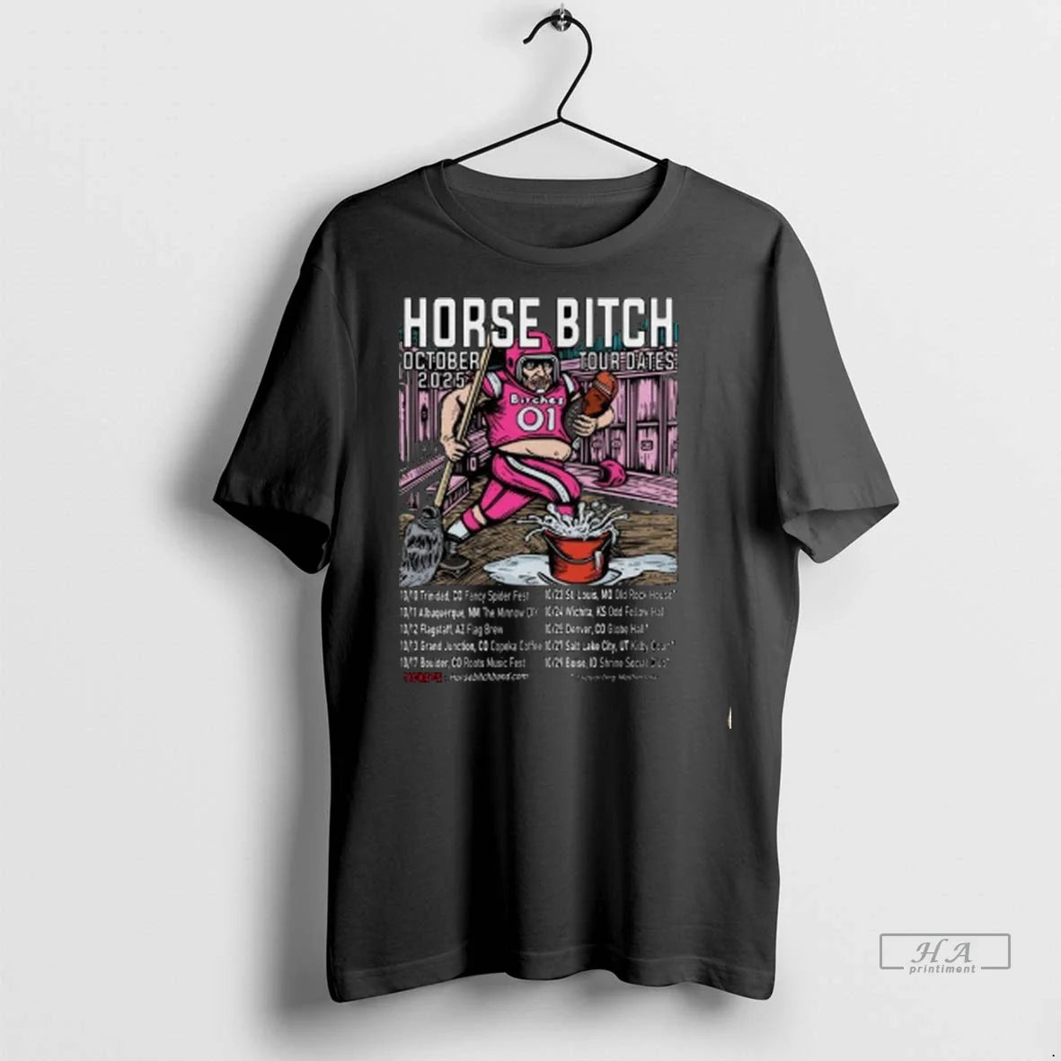 Trendy Officials Horse Bitch Tour October 2025 Long - Adult & Kids T-Shirts, Sweatshirts & Hoodies apparel design preview 1