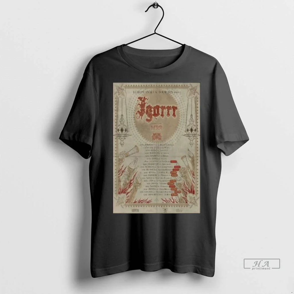 Trendy Officials Igorrr Tour Eu Uk 2025 Long Sleve - Adult & Kids T-Shirts, Sweatshirts & Hoodies apparel design preview 1