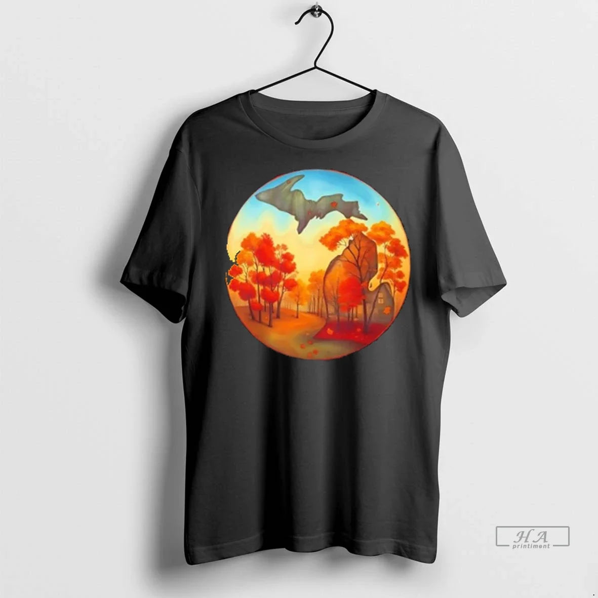 Trendy Officials Michigan Fall Autumn Leaves State - Adult & Kids T-Shirts, Sweatshirts & Hoodies apparel design preview 1