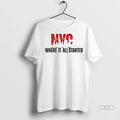 Trendy Officials Nyc Skyline Where It All Started - Adult & Kids T-Shirts, Sweatshirts & Hoodies apparel design preview 1