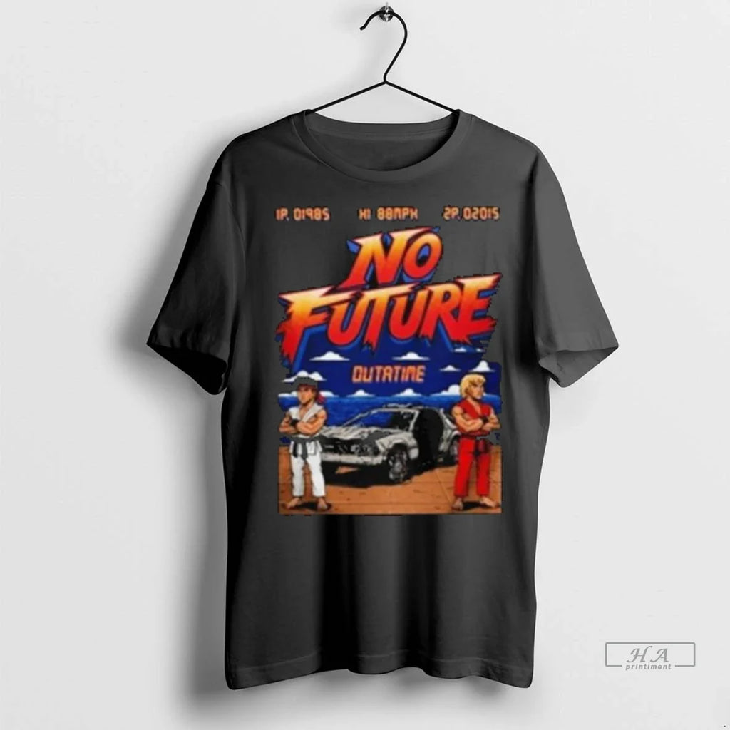 Trendy Officials No Future Outatime Retro 80s Arcade - Adult & Kids T-Shirts, Sweatshirts & Hoodies apparel design preview 1