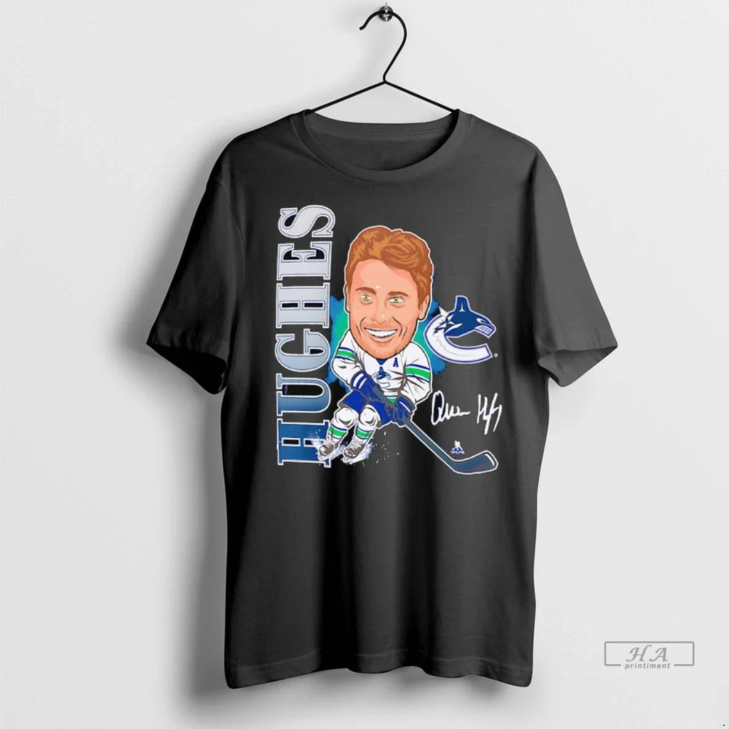Trendy Officials Quinn Hughes Vancouver Canucks - Adult & Kids T-Shirts, Sweatshirts & Hoodies apparel design preview 1
