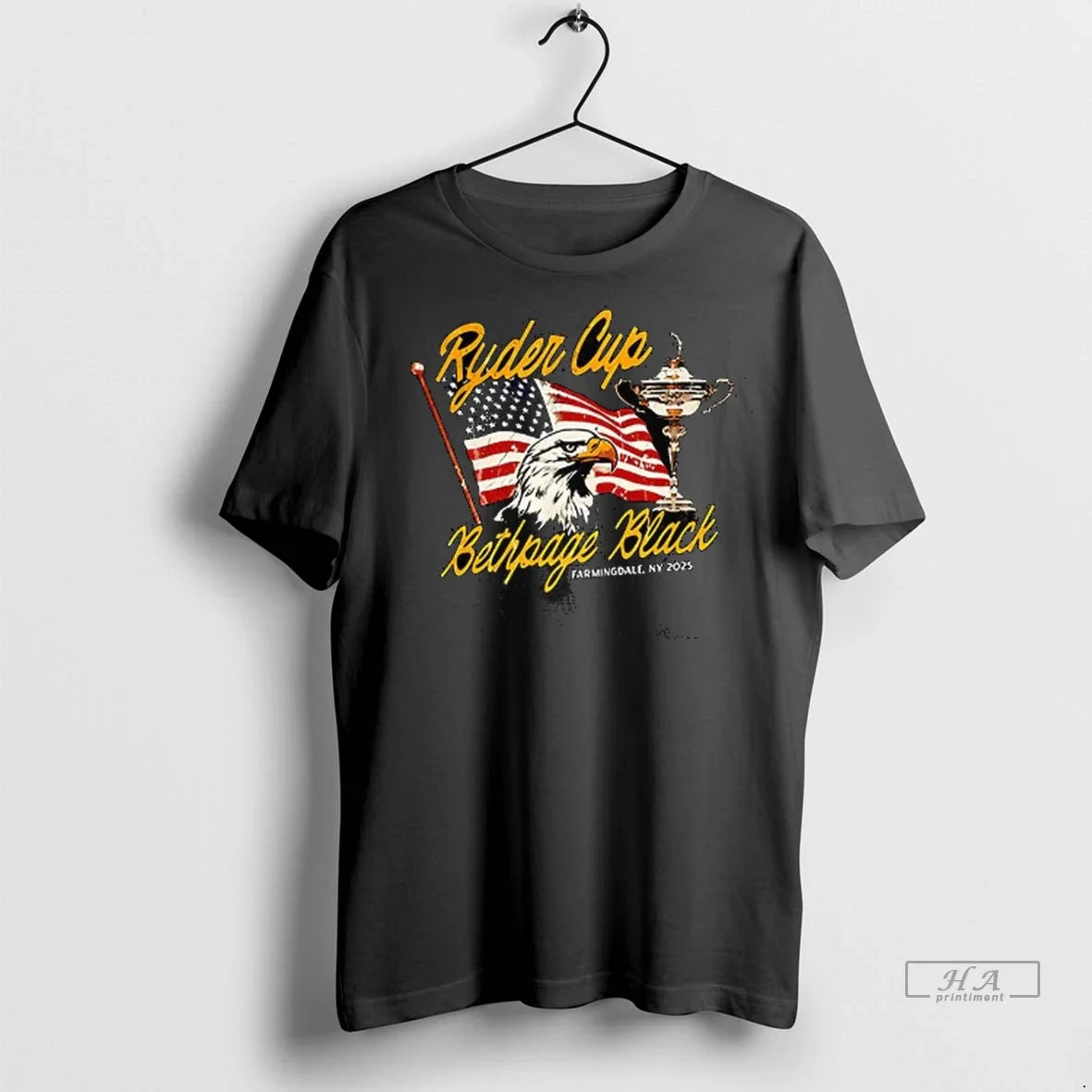 Trendy Officials Ryder Cup 2025 Flag And Eagle - Adult & Kids T-Shirts, Sweatshirts & Hoodies apparel design preview 1
