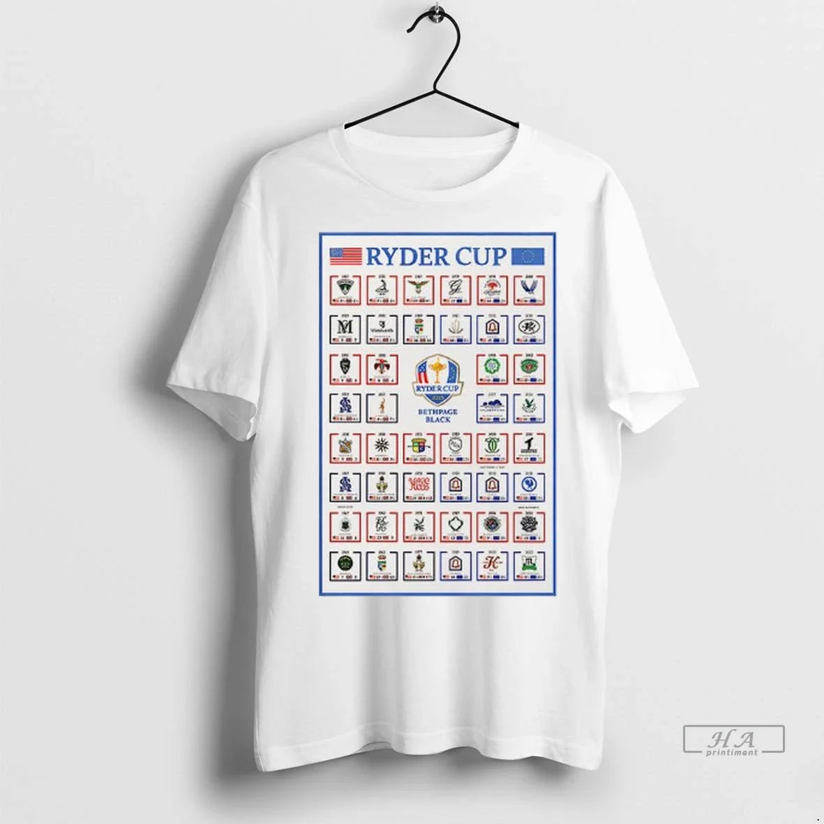 Trendy Officials Ryder Cup 2025 Usa Vs European Team - Adult & Kids T-Shirts, Sweatshirts & Hoodies apparel design preview 1