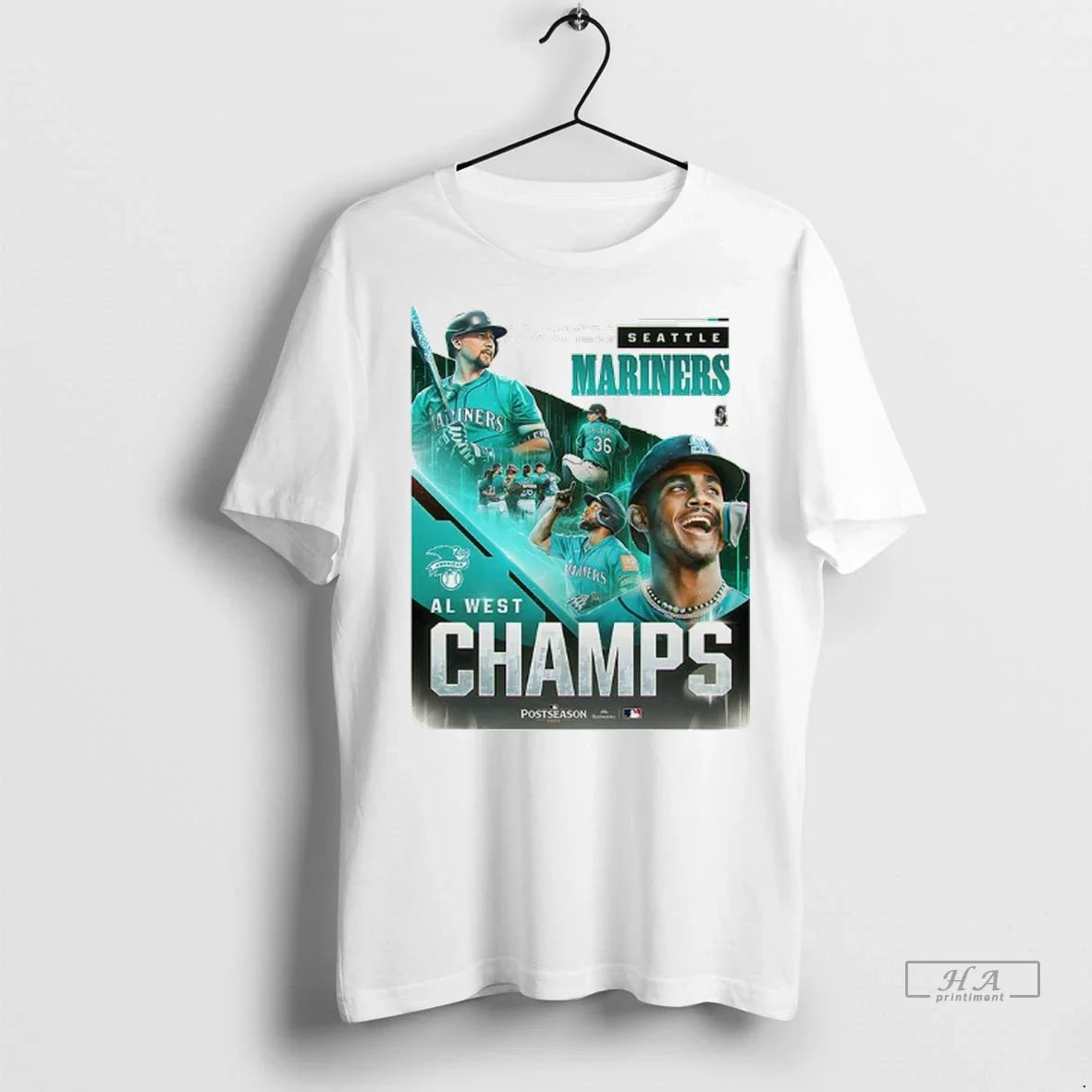 Trendy Officials Seattle Mariners Al West Champions - Adult & Kids T-Shirts, Sweatshirts & Hoodies apparel design preview 1