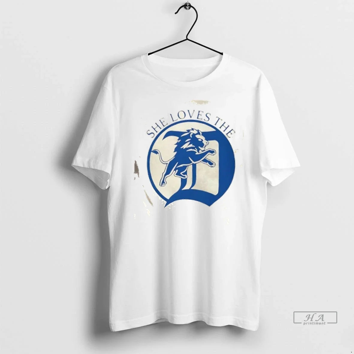 Trendy Officials She Loves The Detroit Lions Football - Adult & Kids T-Shirts, Sweatshirts & Hoodies apparel design preview 1