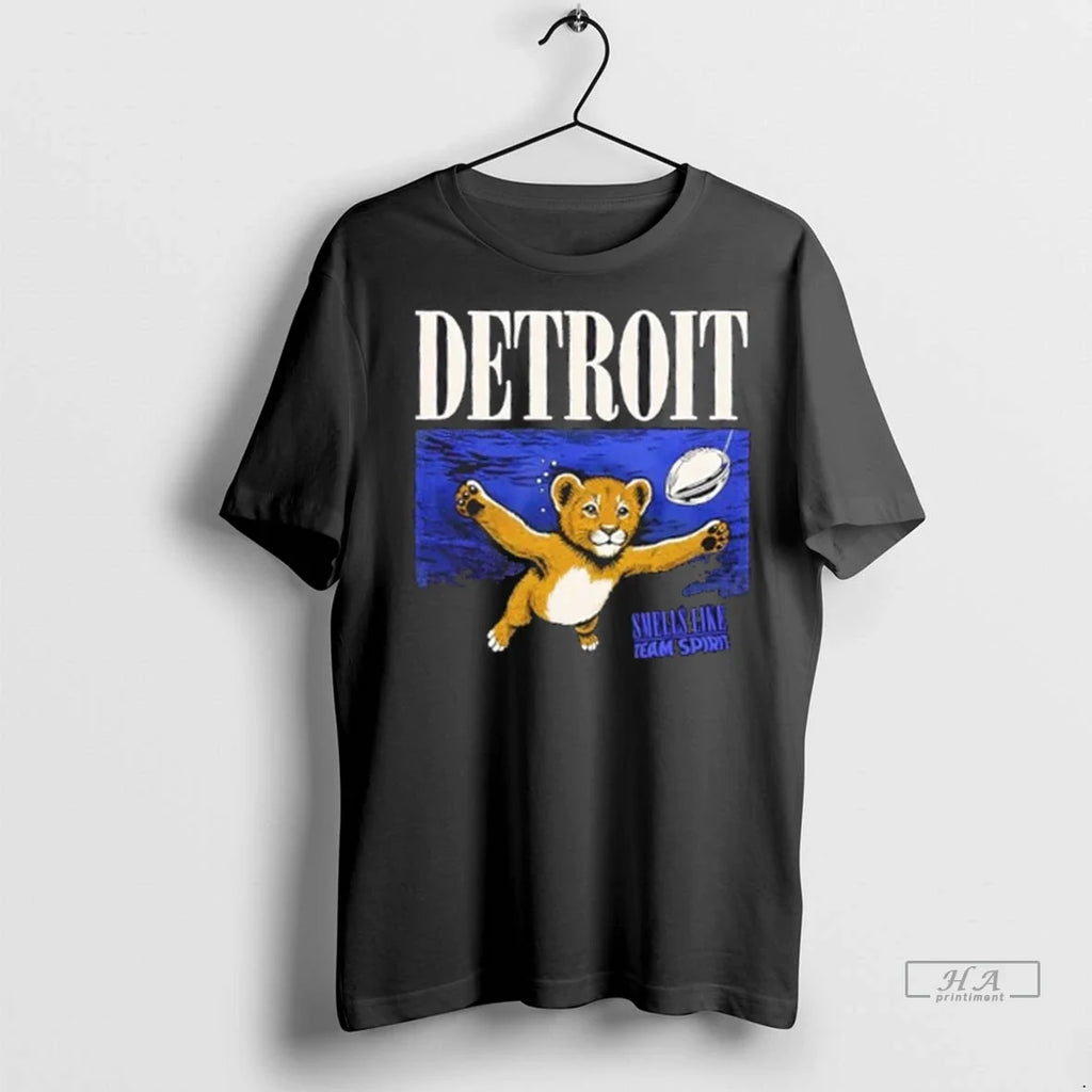 Trendy Officials Smells Like Team Spirit Detroit - Adult & Kids T-Shirts, Sweatshirts & Hoodies apparel design preview 1