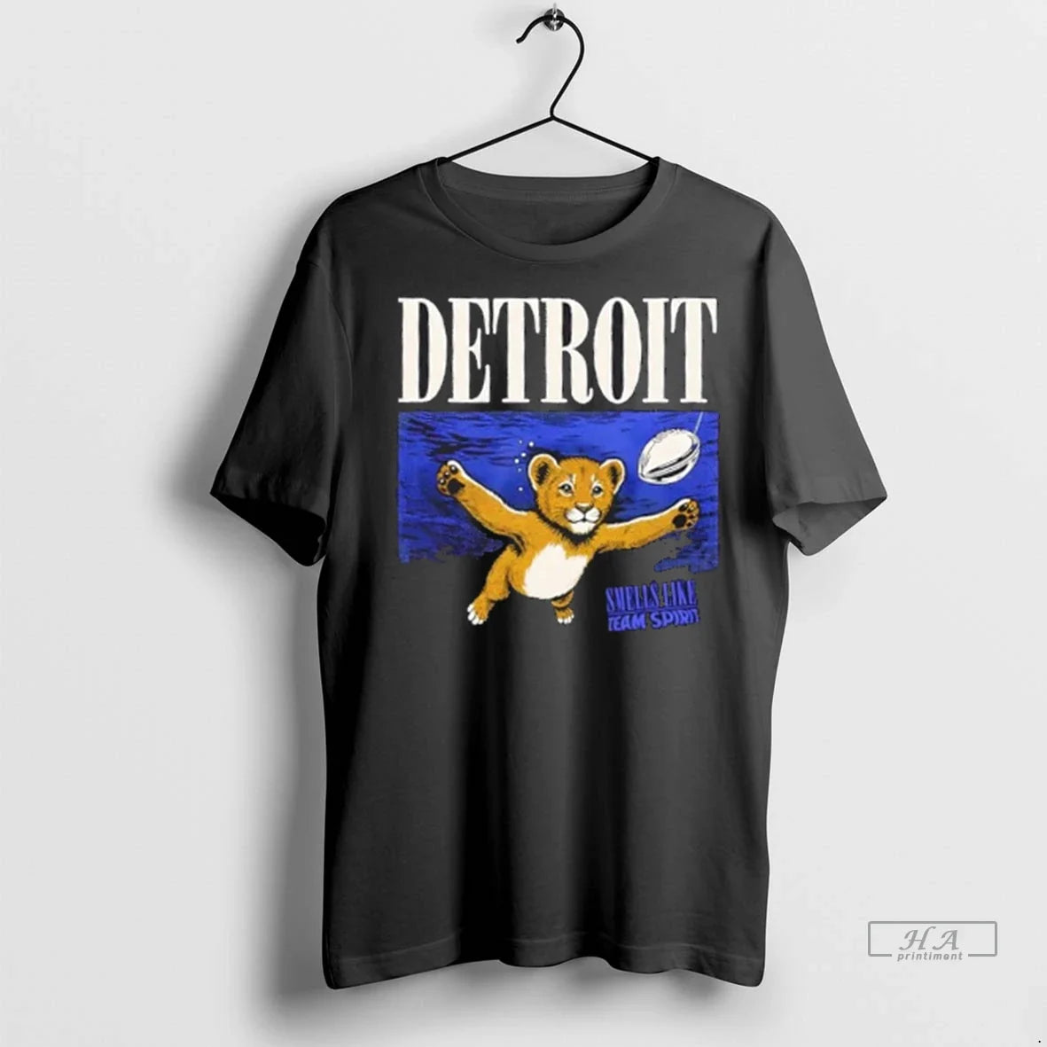 Trendy Officials Smells Like Team Spirit Detroit - Adult & Kids T-Shirts, Sweatshirts & Hoodies apparel design preview 1