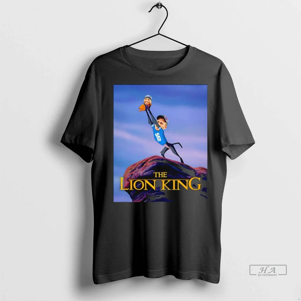 Trendy Officials The Lion King Jared Goff And Amon Ra - Adult & Kids T-Shirts, Sweatshirts & Hoodies apparel design preview 1
