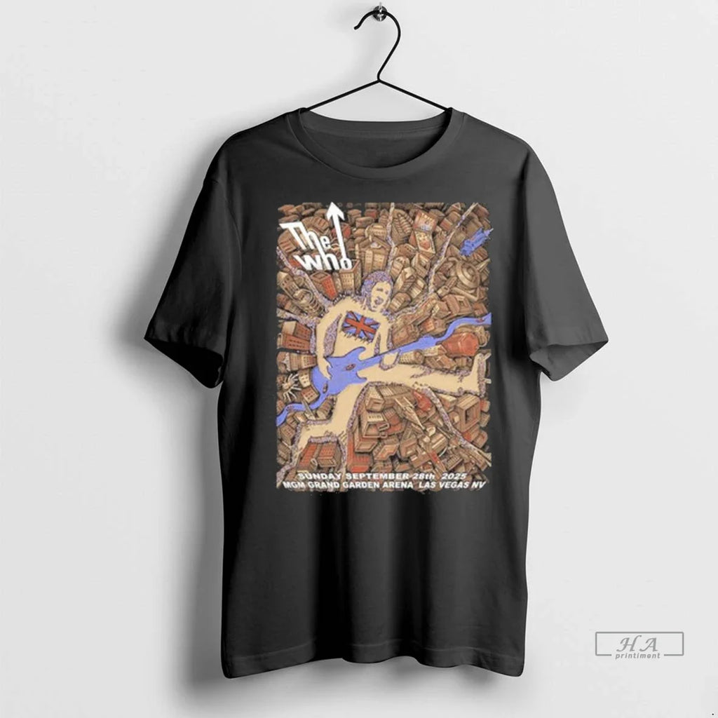 Trendy Officials The Who Band Las Vegas Nv 2025 Event - Adult & Kids T-Shirts, Sweatshirts & Hoodies apparel design preview 1