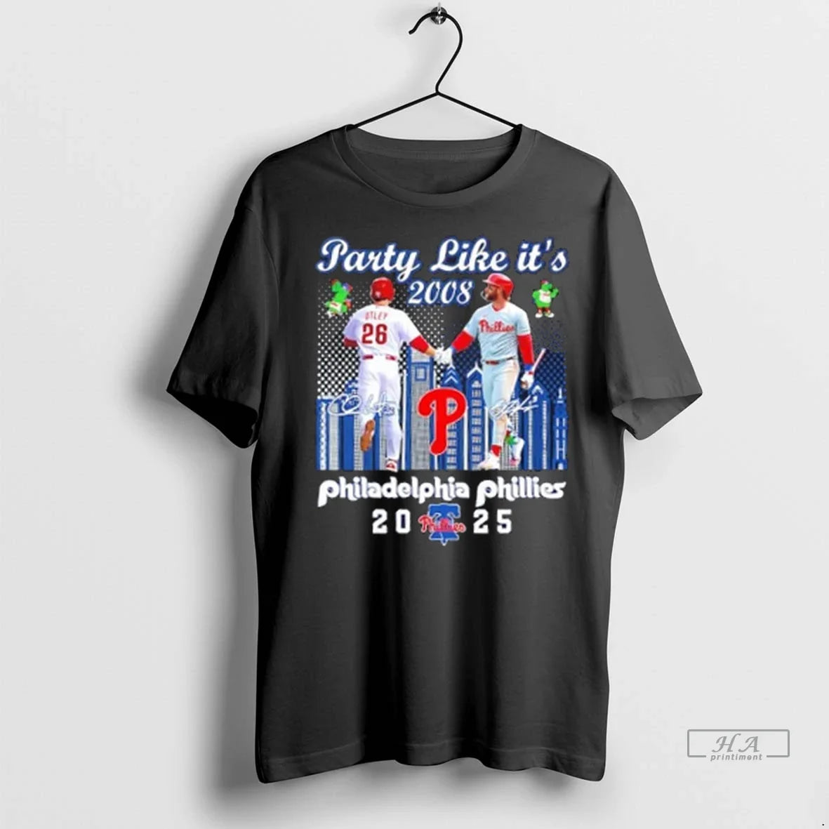 Trendy Party Like Its 2008 Utley X Harper - Adult & Kids T-Shirts, Sweatshirts & Hoodies apparel design preview 1