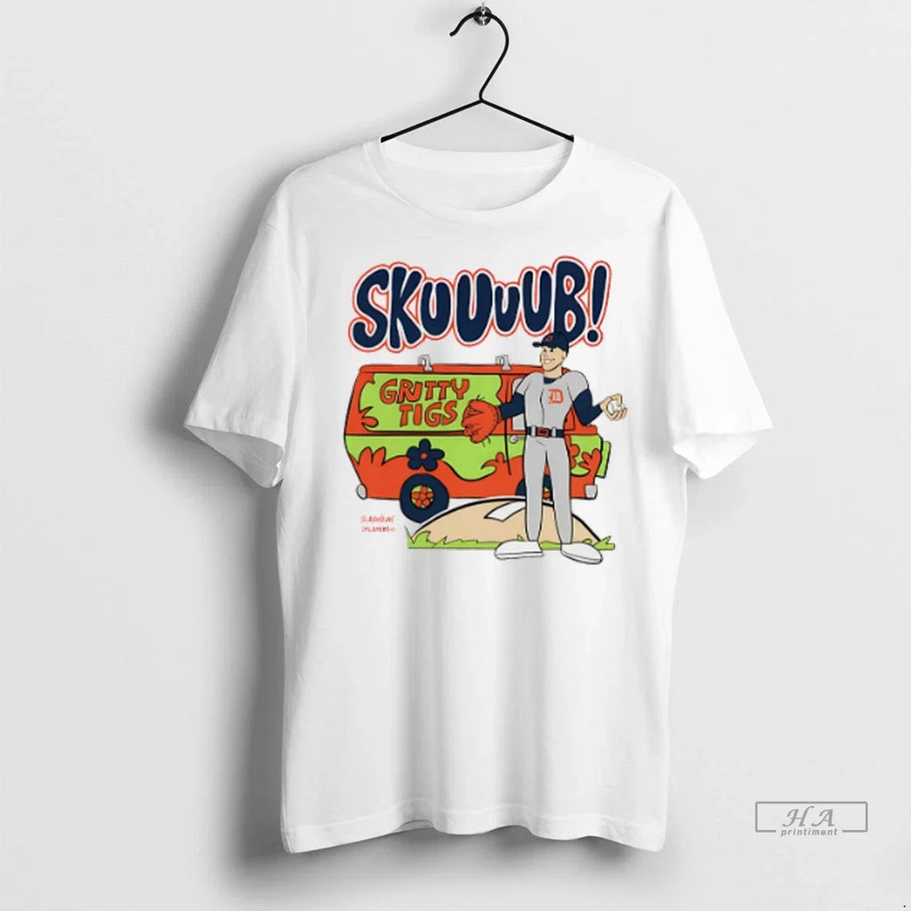 Trendy Tarik Skubal Detroit Tigers Skuuuub Gritty - Adult & Kids T-Shirts, Sweatshirts & Hoodies apparel design preview 1