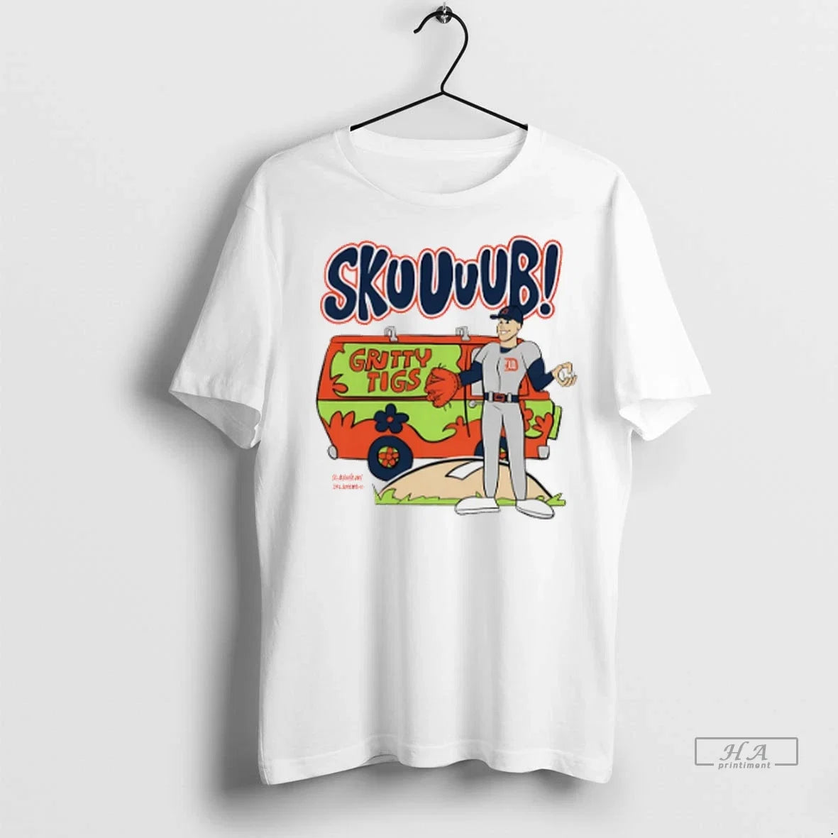 Trendy Tarik Skubal Detroit Tigers Skuuuub Gritty - Adult & Kids T-Shirts, Sweatshirts & Hoodies apparel design preview 1