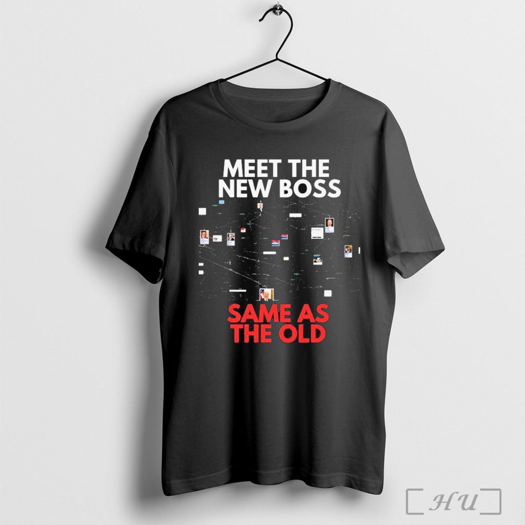 Trendy Teslas Meet The New Boss Same As Old 2025 - Adult & Kids T-Shirts, Sweatshirts & Hoodies apparel design preview 1