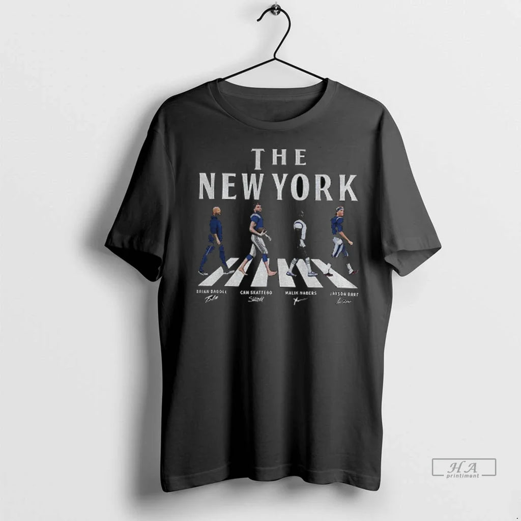 Trendy The New York Brian Daboll Cam Skattebo Malik - Adult & Kids T-Shirts, Sweatshirts & Hoodies apparel design preview 1