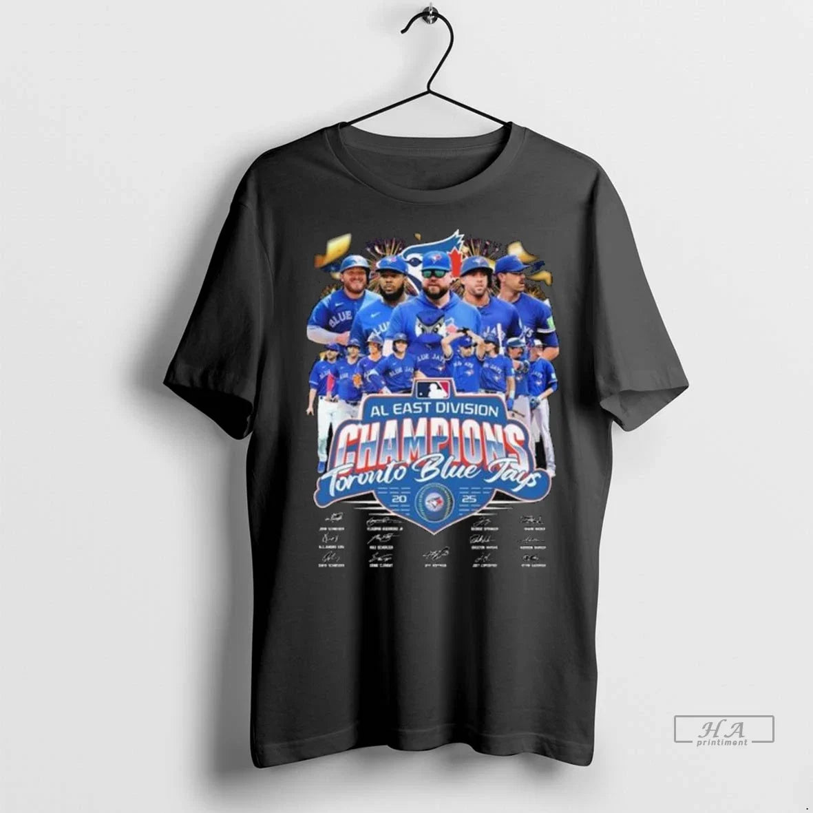 Trendy Toronto Blue Jays 2025 Al East Division - Adult & Kids T-Shirts, Sweatshirts & Hoodies apparel design preview 1