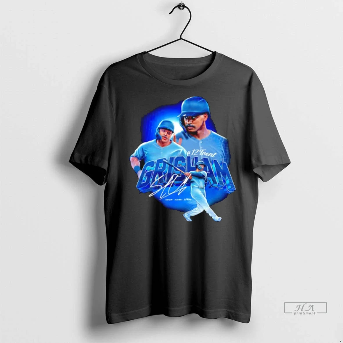 Trendy Trent Grisham New York Yankees Player Collage - Adult & Kids T-Shirts, Sweatshirts & Hoodies apparel design preview 1