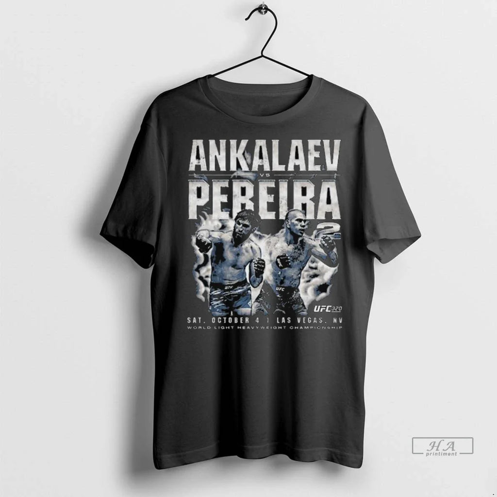 Trendy Ufc 320 Ankalaev Vs Pereira 2 Vintage Long - Adult & Kids T-Shirts, Sweatshirts & Hoodies apparel design preview 1