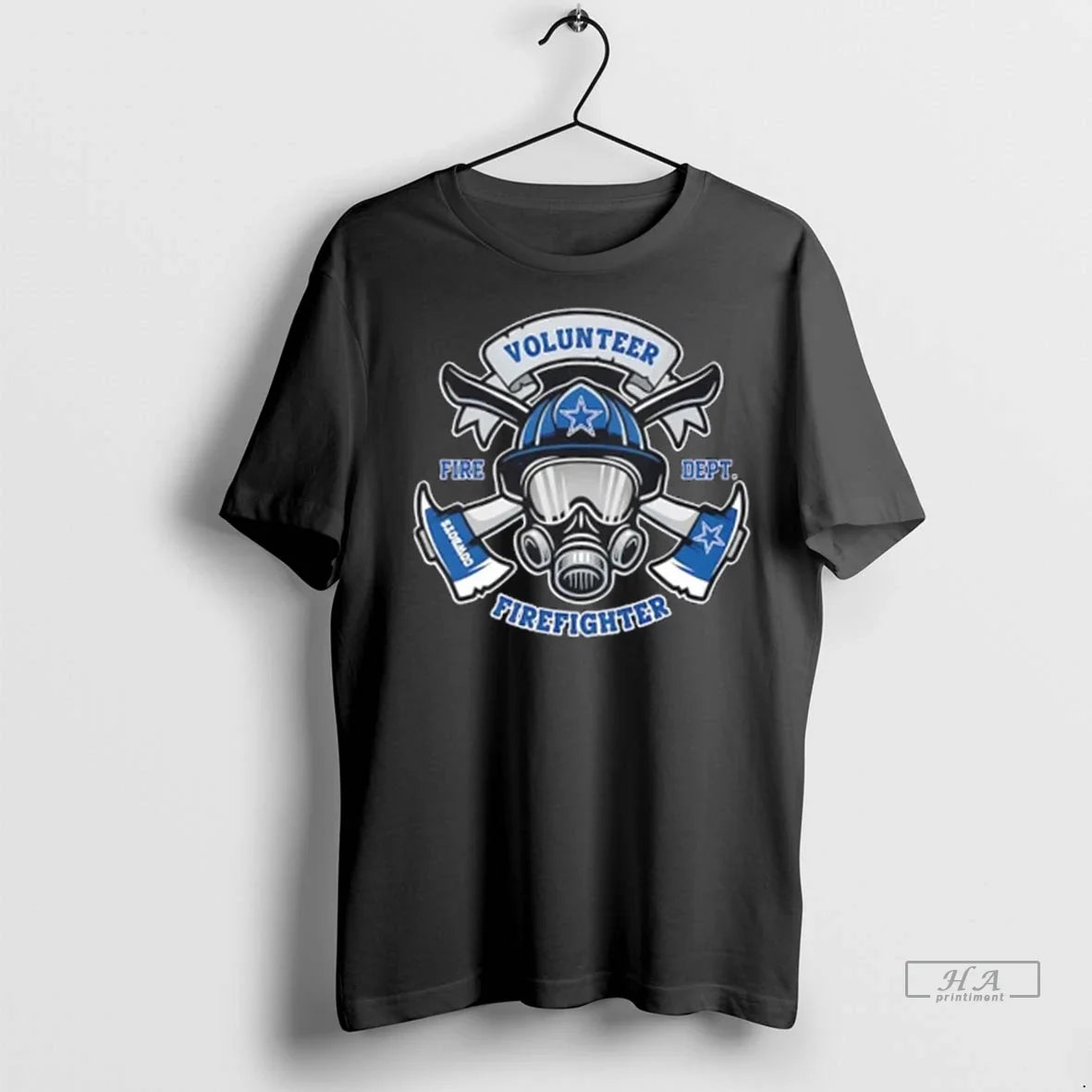 Trendy Volunteers Fire Dept Firefighter Dallas - Adult & Kids T-Shirts, Sweatshirts & Hoodies apparel design preview 1