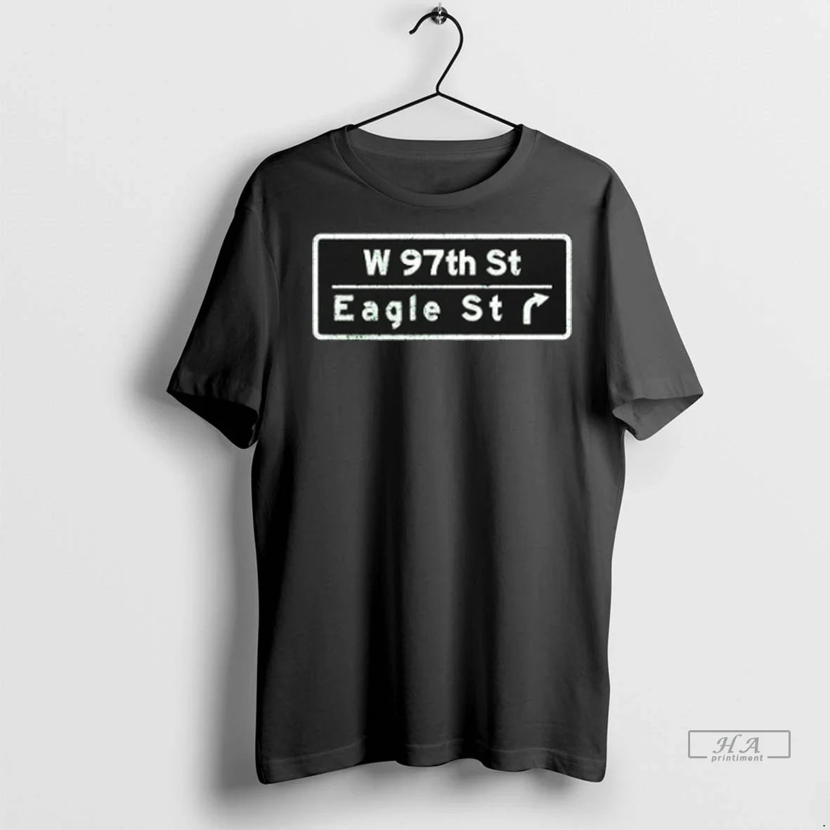 Trendy W 97th St Eagle Road Signs Sweater - Adult & Kids T-Shirts, Sweatshirts & Hoodies apparel design preview 1