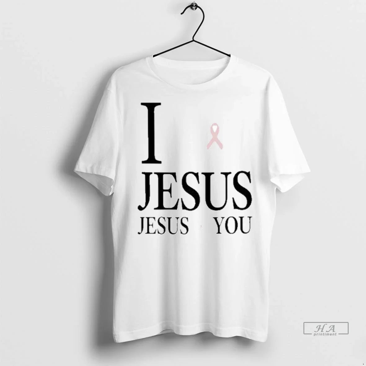 Trendy I Love Jesus Loves You Breast Cancer Awareness - Adult & Kids T-Shirts, Sweatshirts & Hoodies apparel design preview 1