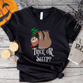 Trick Sleep Halloween Sloth Lover Spooky Season - Adult & Kids T-Shirts, Sweatshirts & Hoodies apparel design preview 1