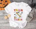 Trick Teach Halloween Teacher Cute Spooky Teaching - Adult & Kids T-Shirts, Sweatshirts & Hoodies apparel design preview 1