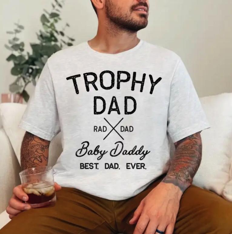 Trophy Dad Comfort Colors Top Streetwear - Adult & Kids T-Shirts, Sweatshirts & Hoodies apparel design preview 1
