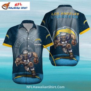 Tropical Blitz Chargers Helmet And Floral Hawaiian - Adult & Kids T-Shirts, Sweatshirts & Hoodies apparel design preview 1