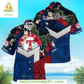 MLB Texas Rangers Hawaiian Tropical Flower Baseball - Adult & Kids T-Shirts, Sweatshirts & Hoodies apparel design preview 1