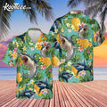 Tropical Flower Shark Hawaiian - Adult & Kids T-Shirts, Sweatshirts & Hoodies apparel design preview 1