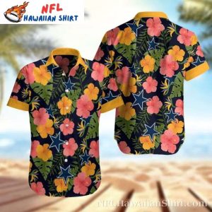 Tropical Hibiscus Dreams Cowboys Hawaiian - Adult & Kids T-Shirts, Sweatshirts & Hoodies apparel design preview 1