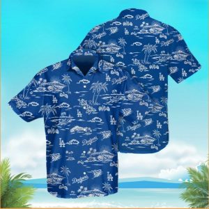 Tropical Los Angeles Dodgers Blue Hawaiian LA - Adult & Kids T-Shirts, Sweatshirts & Hoodies apparel design preview 1
