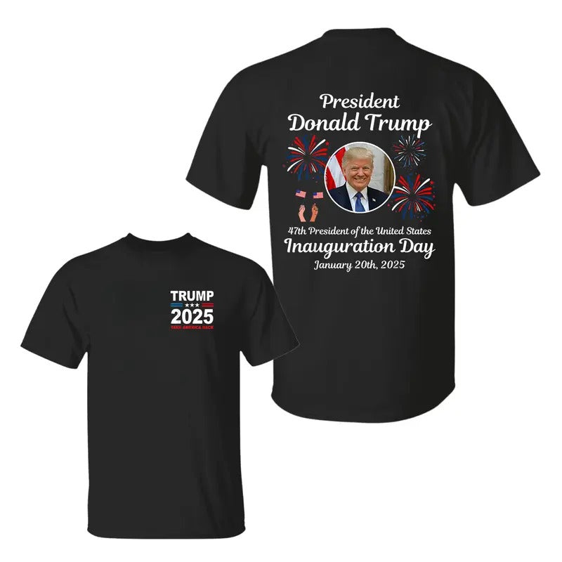 Trum Inauguration 47th President Day 2025 Supporters - Adult & Kids T-Shirts, Sweatshirts & Hoodies apparel design preview 1