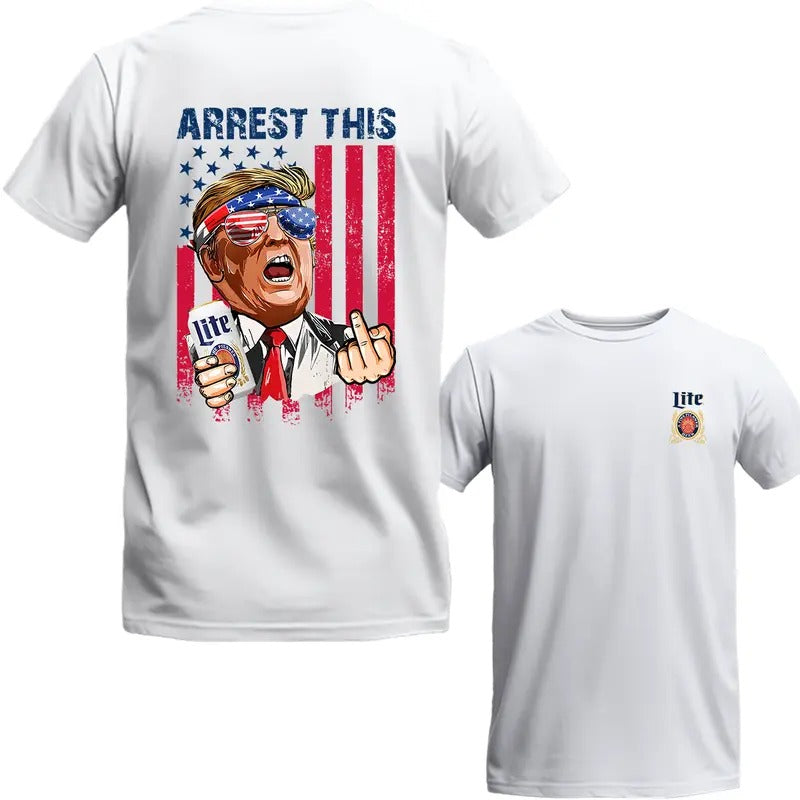 Trum Arrest This 2024 Lite 2 Sides - Adult & Kids T-Shirts, Sweatshirts & Hoodies apparel design preview 1