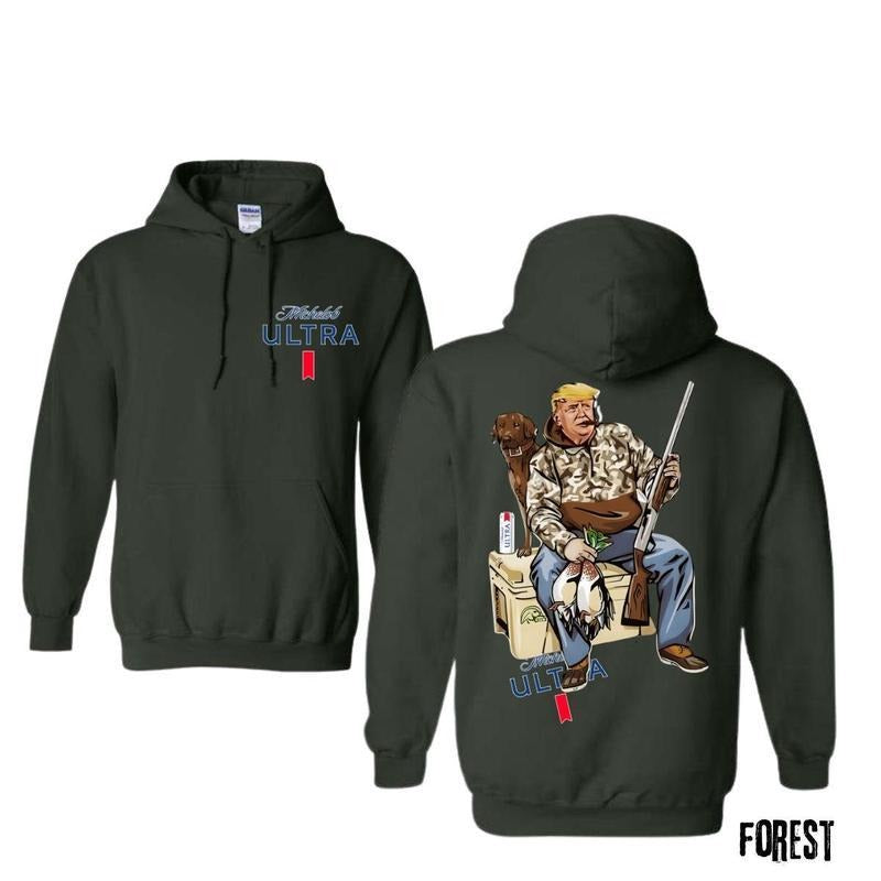 Trum Hunter Michellob Ulltra Beer Your Hunt Dog - Adult & Kids T-Shirts, Sweatshirts & Hoodies apparel design preview 1