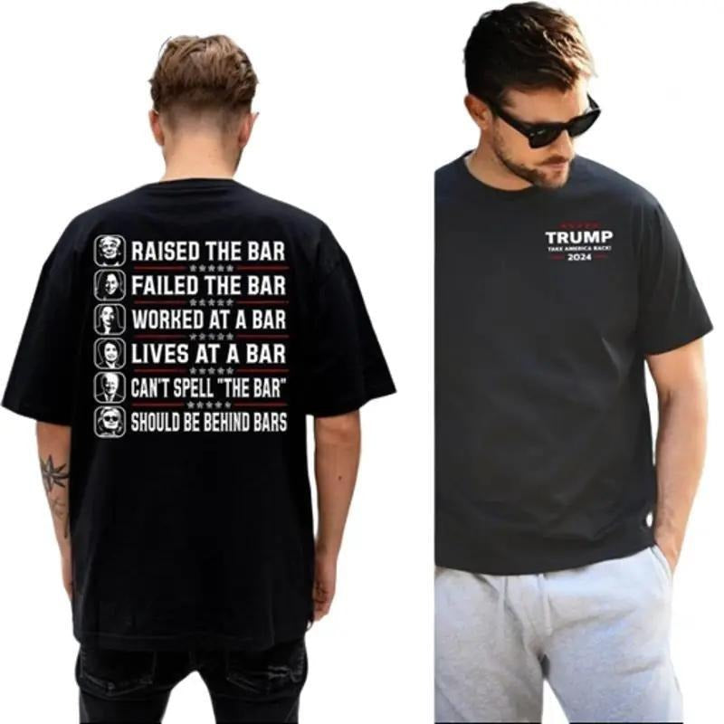 Trum Raised Bar Funny Can'T Spell Him Her - Adult & Kids T-Shirts, Sweatshirts & Hoodies apparel design preview 1