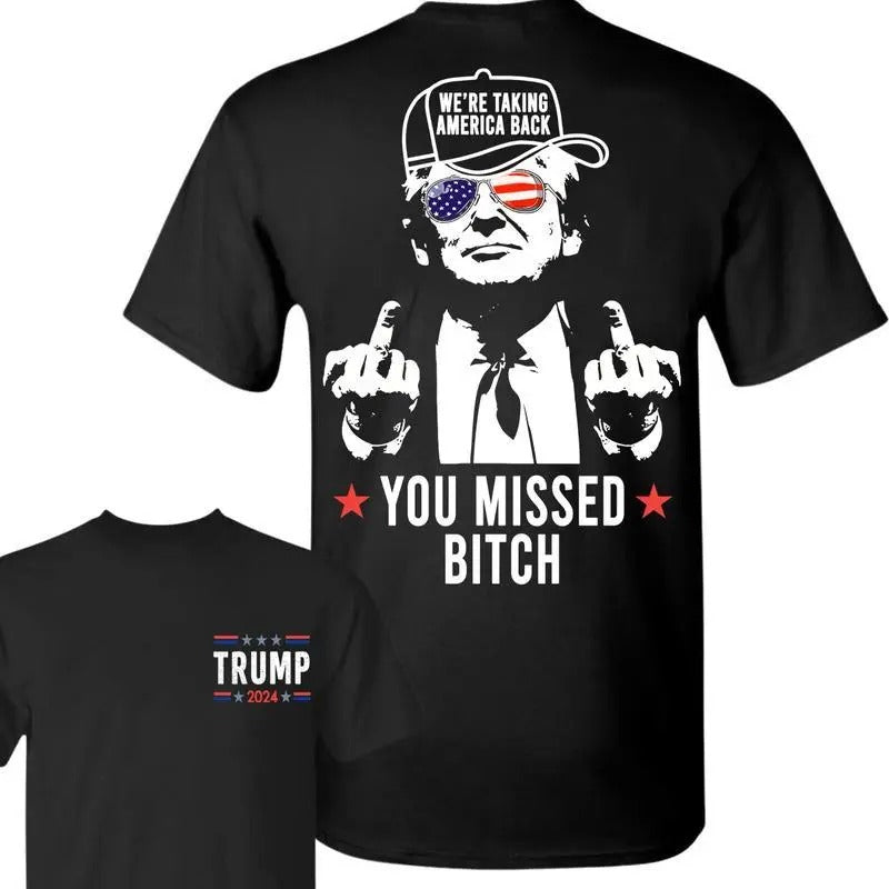 Trum You Missed B*Ch 2 Sides I'M Voting Felo We'Re - Adult & Kids T-Shirts, Sweatshirts & Hoodies apparel design preview 1