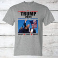 Trump 2024 MAGA Donald Fight Fist Keep America First - Adult & Kids T-Shirts, Sweatshirts & Hoodies apparel design preview 1
