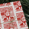 Trump Wrapping Paper Make Great Again Funny MAGA Wrap - Adult & Kids T-Shirts, Sweatshirts & Hoodies apparel design preview 1