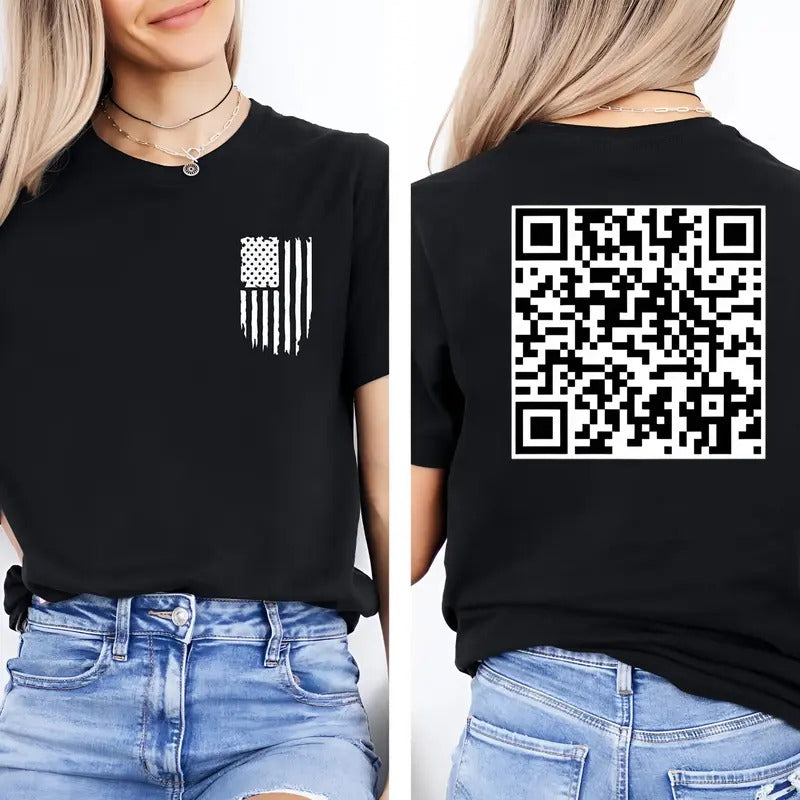Trump Dance QR Code Viral YMCA Prank - Adult & Kids T-Shirts, Sweatshirts & Hoodies apparel design preview 1