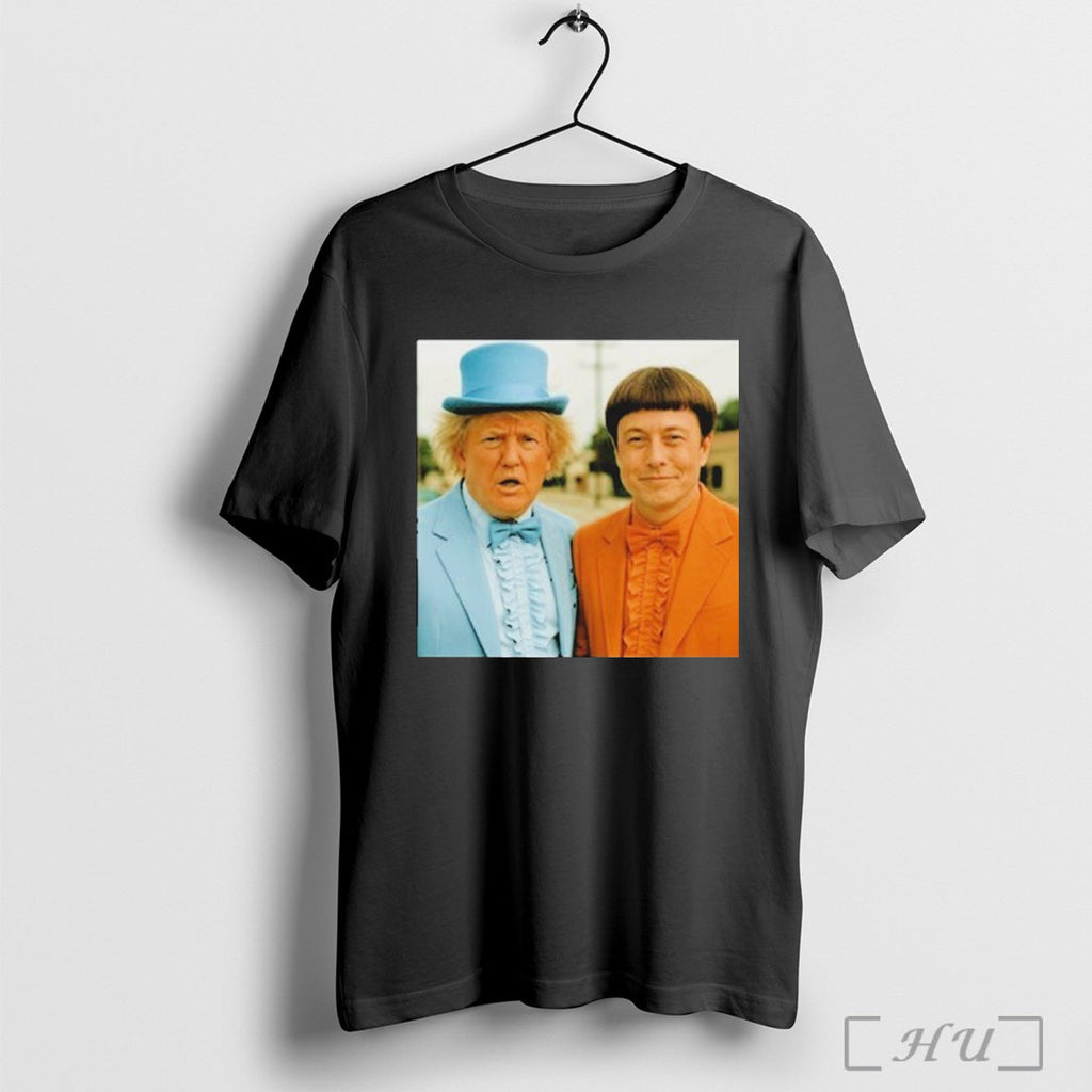 Trump Elon Musk Dumb And Dumber - Adult & Kids T-Shirts, Sweatshirts & Hoodies apparel design preview 1