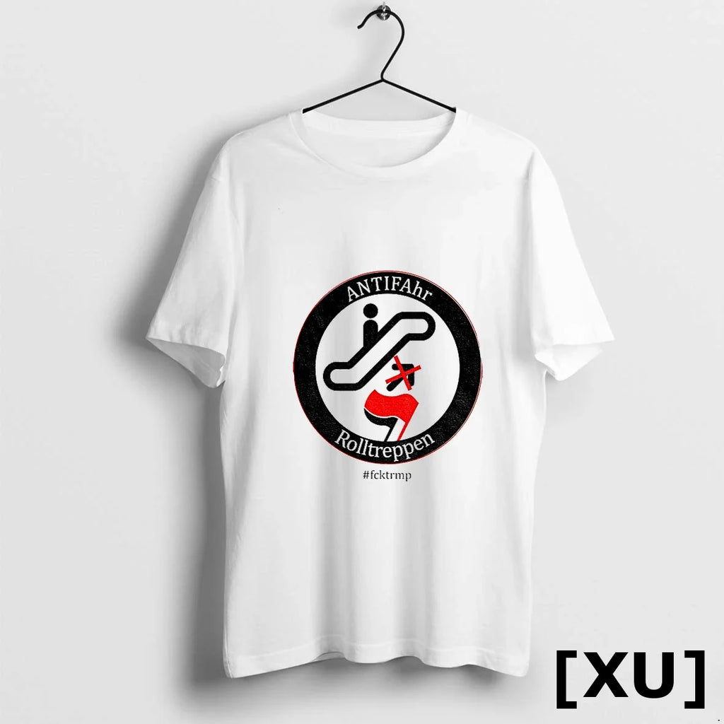 Trump Escalator Antifa Fuck Truump Sweater - Adult & Kids T-Shirts, Sweatshirts & Hoodies apparel design preview 1