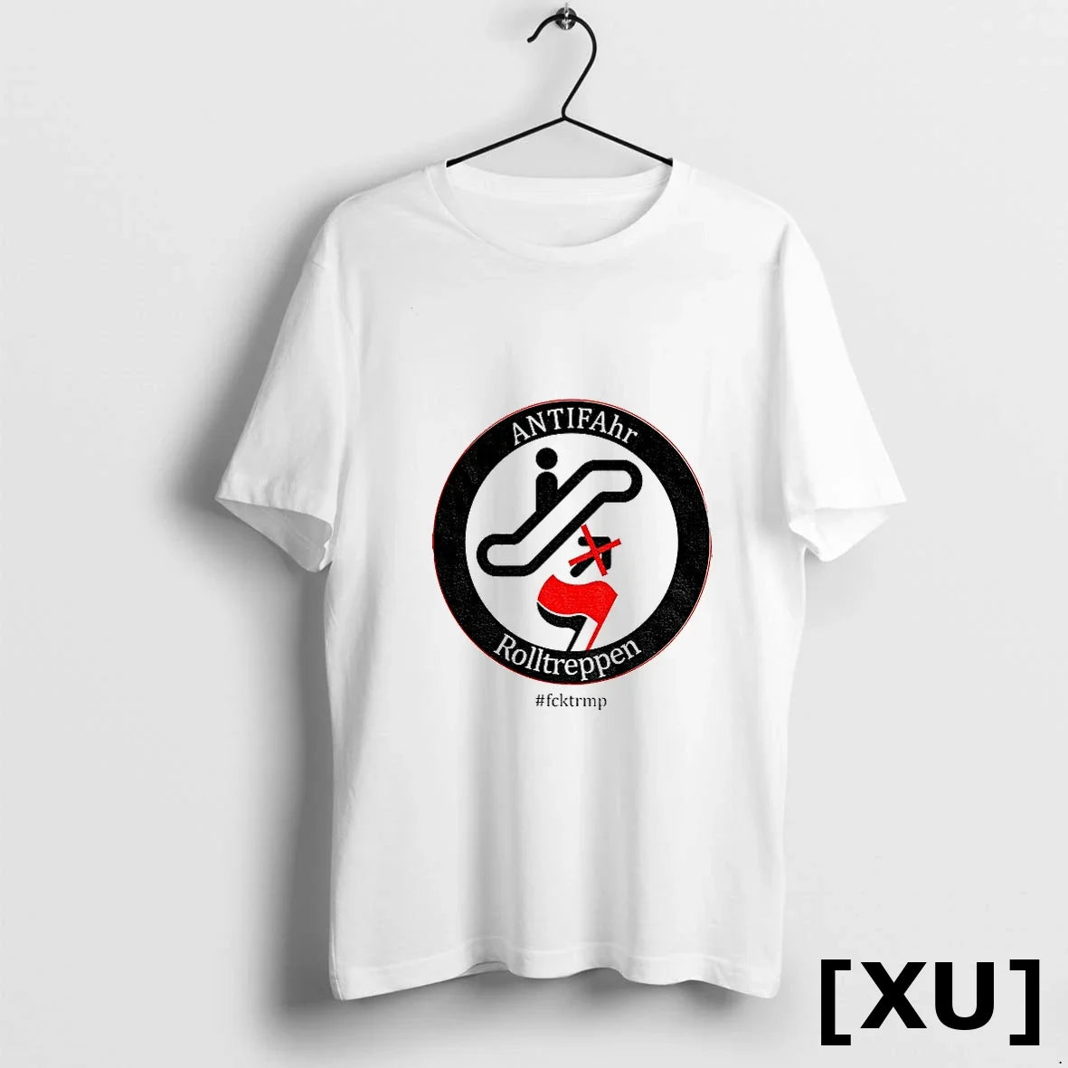Trump Escalator Antifa Fuck Truump Sweater - Adult & Kids T-Shirts, Sweatshirts & Hoodies apparel design preview 1