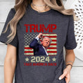 Trump Fist Pump Shot Assassination Attempt 2024 - Adult & Kids T-Shirts, Sweatshirts & Hoodies apparel design preview 1