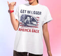 Trump Get Loser We'Re Taking America Back President - Adult & Kids T-Shirts, Sweatshirts & Hoodies apparel design preview 1