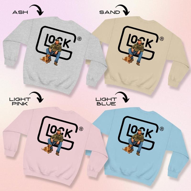 Trump Glock We Trust Double Sided Menswear - Adult & Kids T-Shirts, Sweatshirts & Hoodies apparel design preview 1